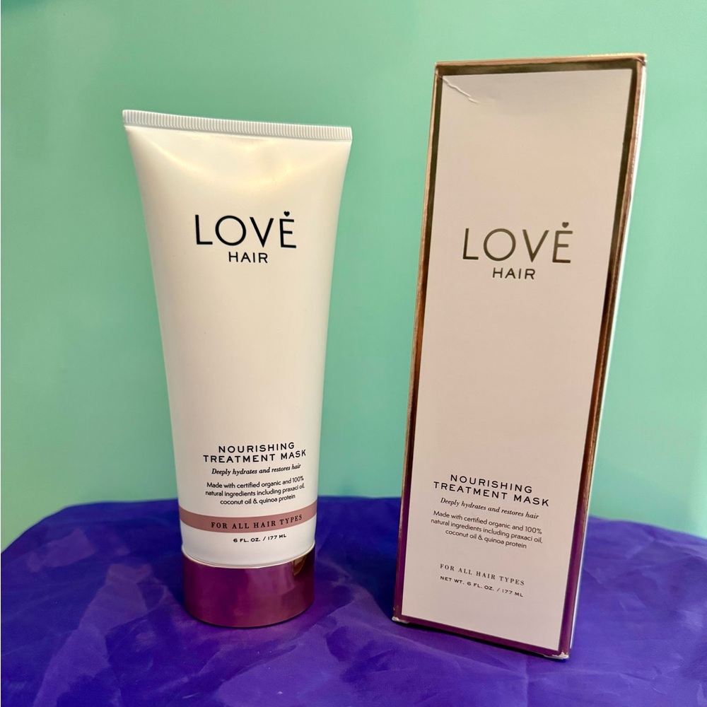 2 - NIB - 💐Love Hair Nourishing Treatment Mask. Made with certified organic